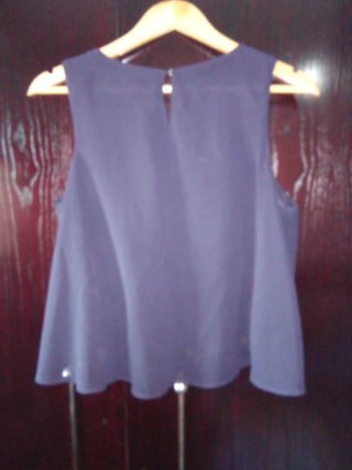 Camisa Zara Negra con Bordados