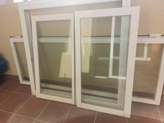 Ventana corredera aluminio blanco