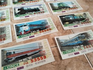 Lotería ONCE Trenes 1999