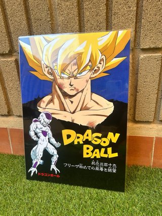 Lamina Dragon Ball Z  Goku vs Freezer manga A3