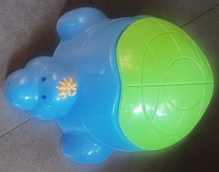 Orinal bebé tortuga azul y verde