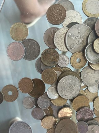 Lote de Monedas Antiguas y Modernas 170 todas 30€