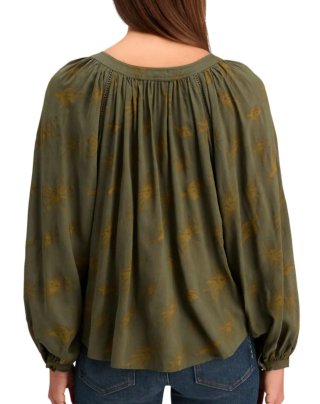 Blusa Scotch & Soda verde estampada