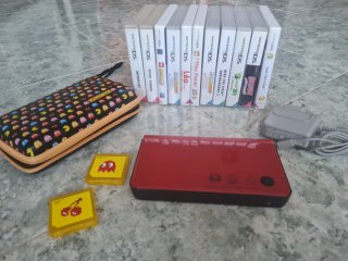 Nintendo DS xl Roja completa + Funda y m.+sd
