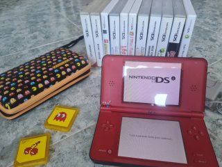 Nintendo DS xl Roja completa + Funda y m.+sd
