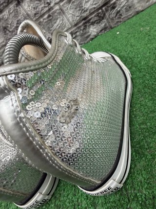 Converse Argento Glitter Tg 39