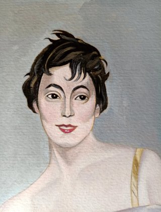 Dipinto olio su cartoncino 70x50 Boldini
