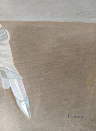 Dipinto olio su cartoncino 70x50 Boldini
