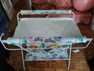 Minicuna y bañera- cambiador plegable