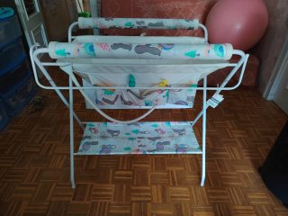 Minicuna y bañera- cambiador plegable
