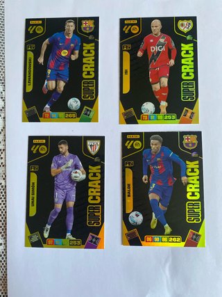 4 Cromos Panini Adrenalyn Super Crack