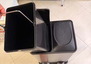 Papelera reciclaje doble compartimento