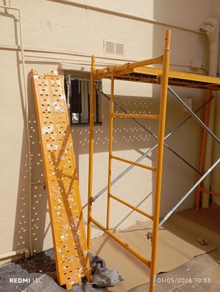 Andamio de plataforma amarillo