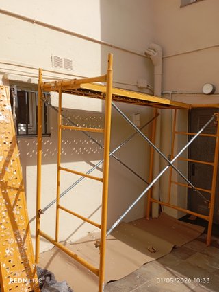 Andamio de plataforma amarillo