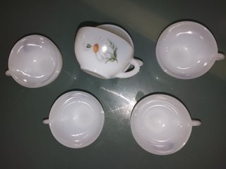 6 tazas Arcopal Francia Margarita Vintage