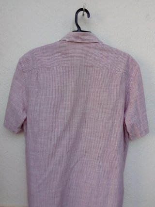 Camisa Carlos Cordoba Rayas Manga Corta Talla 40
