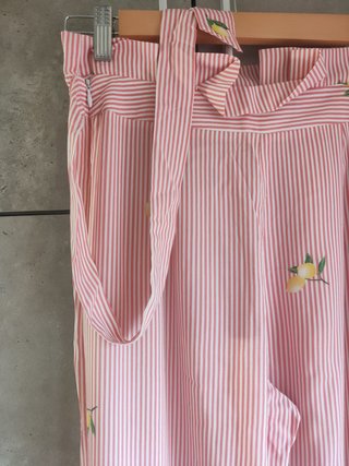 Pantalón palazzo de rayas y limones talla 34