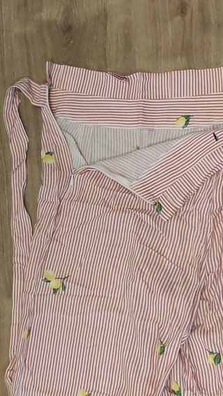 Pantalón palazzo de rayas y limones talla 34