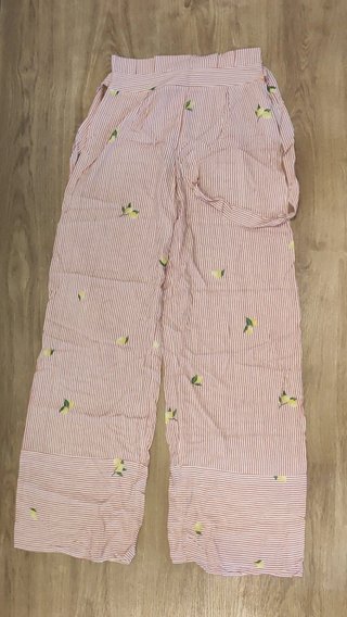 Pantalón palazzo de rayas y limones talla 34