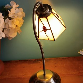 Lampada Tiffany in Cristallo e Metallo