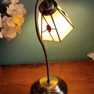 Lampada Tiffany in Cristallo e Metallo