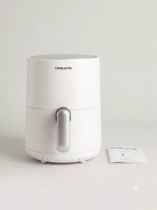 Freidora de aire CREATE blanca compacta