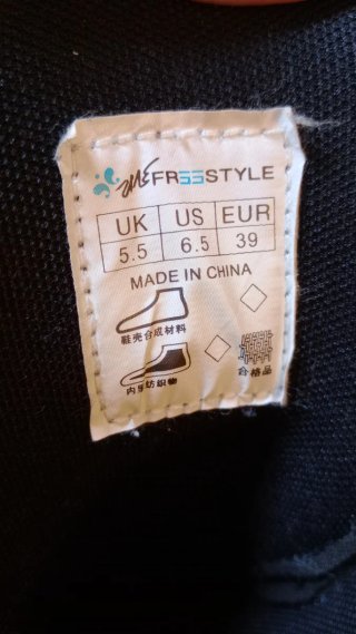 Patines en línea Freestyle, talla 39, blancos