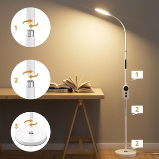 Lampada da terra LED Anyts regolabile con telecomando