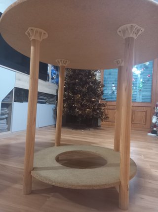 Mesa camilla redonda madera