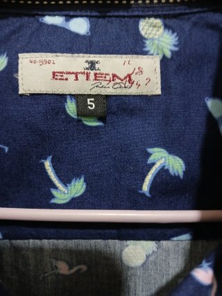 Camisa Etiem Estampada Azul