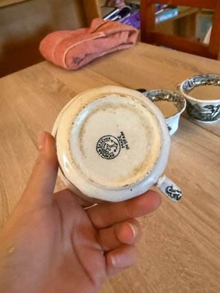 Juego 3 Tazas Té y Plato La Cartuja de Sevilla
