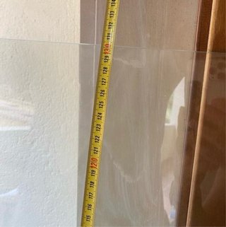 Mampara Ducha Bañera Hoja Móvil 80cm