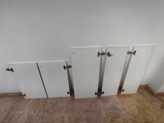 Puertas de cocina blancas de madera VER TODO!