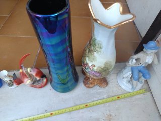 Lote muñeca de porcelana y más cosas