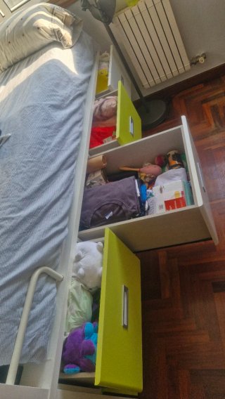 Cama nido con cajones