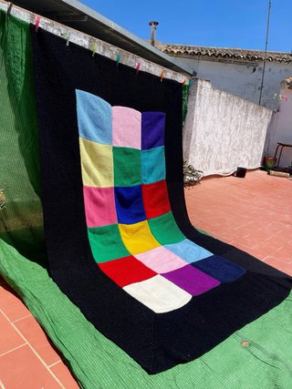 Colcha de ganchillo Patchwork Manta