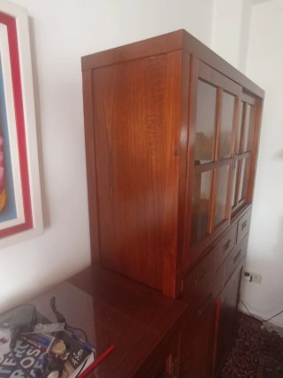 Vitrina Kenia Madera Maciza Banak