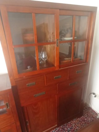 Vitrina Kenia Madera Maciza Banak