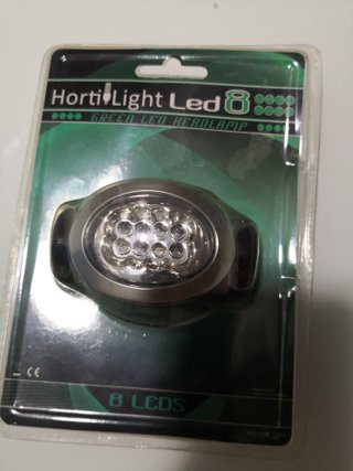 HortiLight LED 8 Linterna Frontal Verde