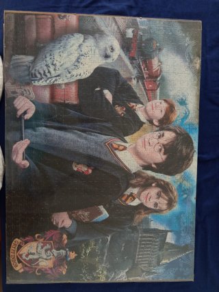 Puzzle Harry Potter Hogwarts enmarcado en cristal