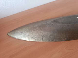 Centro de mesa barca aluminio 70x15cm