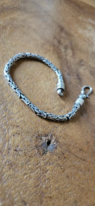 Bracciale snake in argento 925