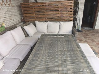 Conjunto de sillones y mesa de jardín