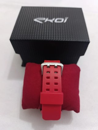 Reloj Deportivo Ekoi Negro y Rojo