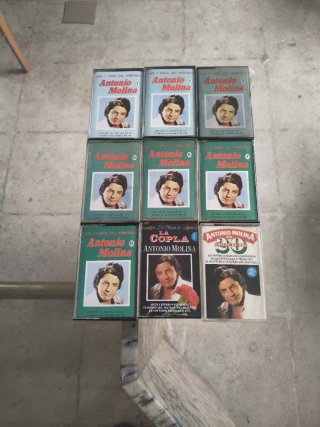 9 Cintas Cassette Antonio Molina Vida y Obra
