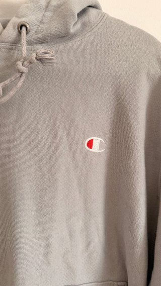 Sudadera Champion Gris con Capucha