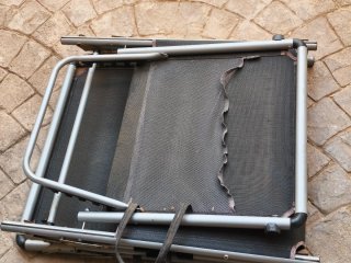 Hamaca plegable tela y metal