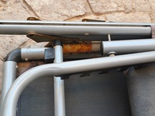 Hamaca plegable tela y metal