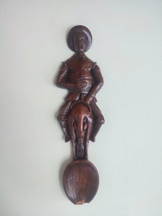Cuchara y Tenedor Decorativos Madera