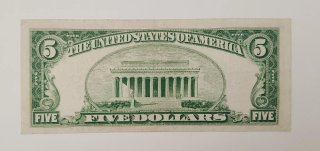 USA 5 Dollari 1953.A - Blu Seal bb+